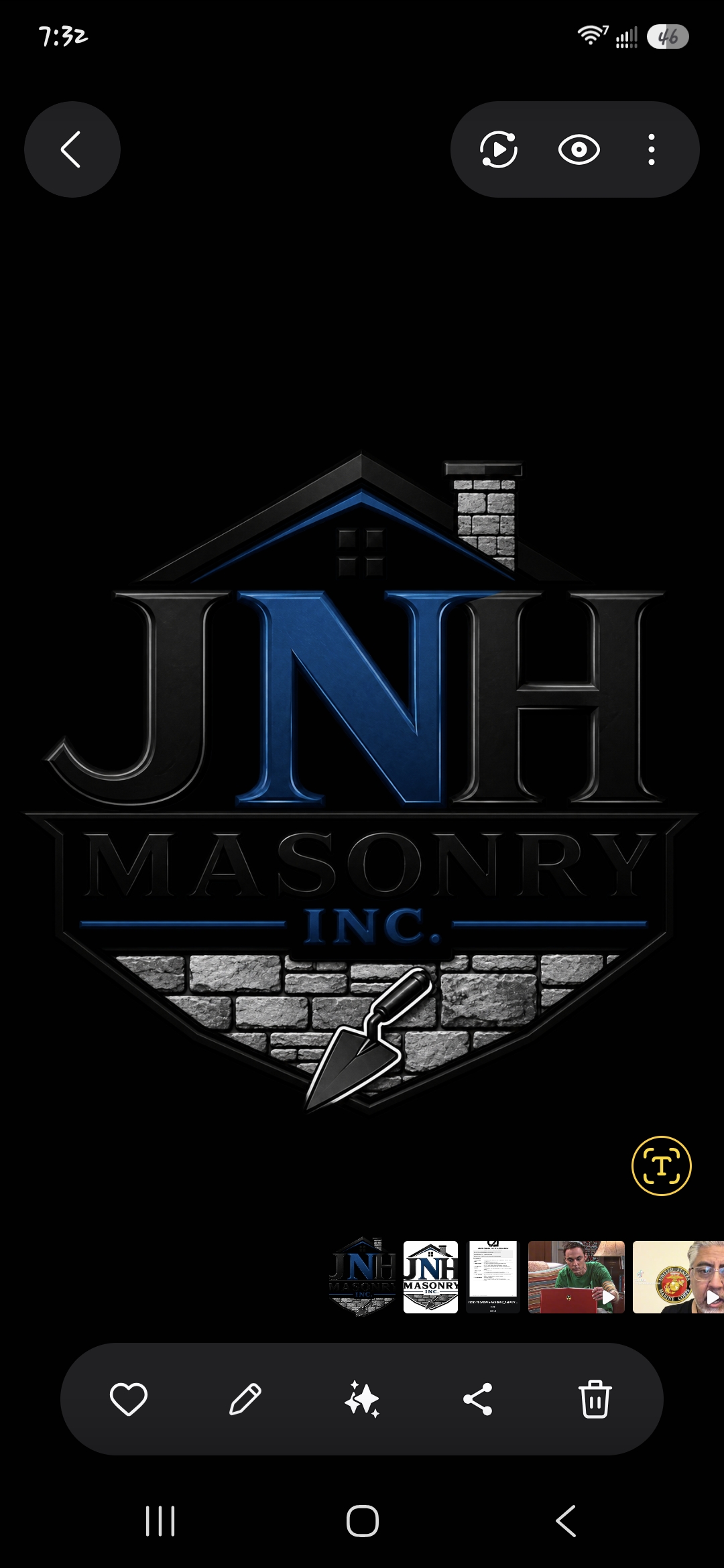 JNH Masonry Inc. logo
